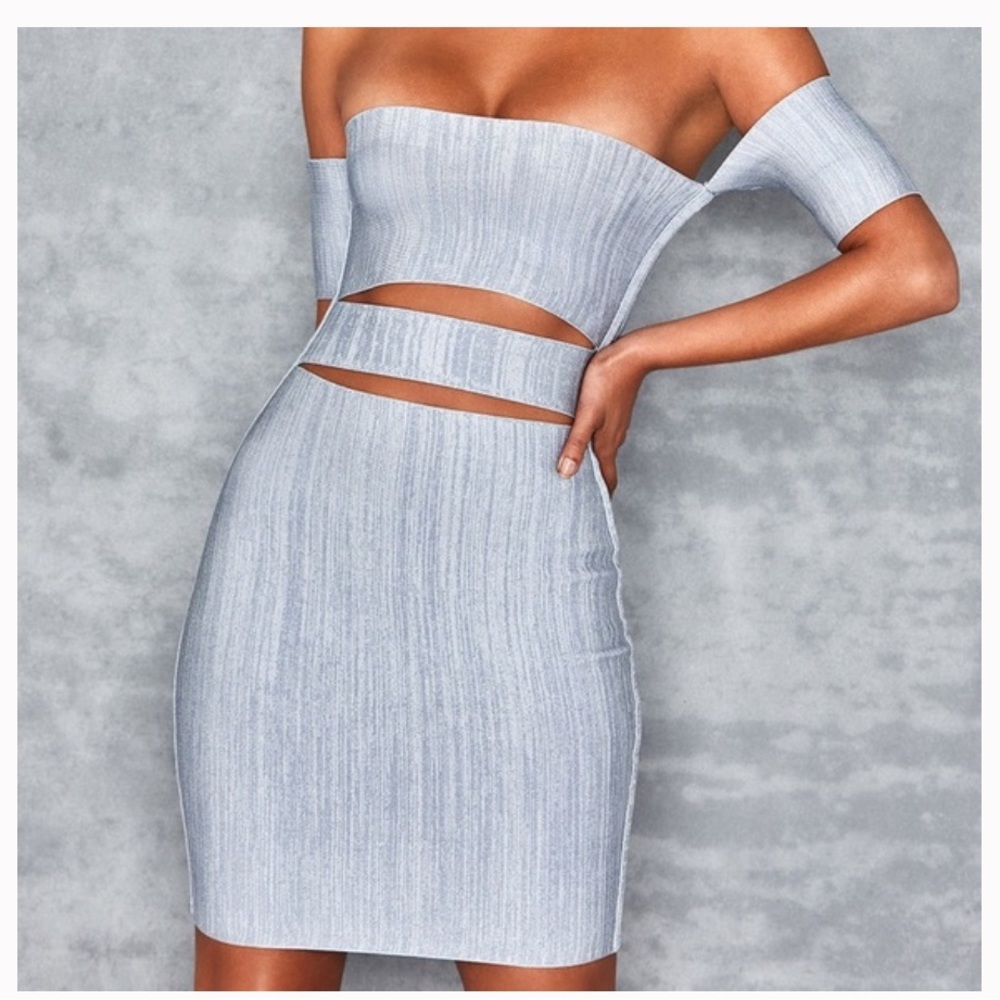 Mistress Rocks denim bandage mini dress